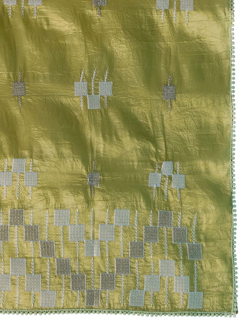 Mimosa Women's Woven Design Banarasi Style Tissue Crush Saree With Blouse Piece : SA00002009OLFREE — photo 6