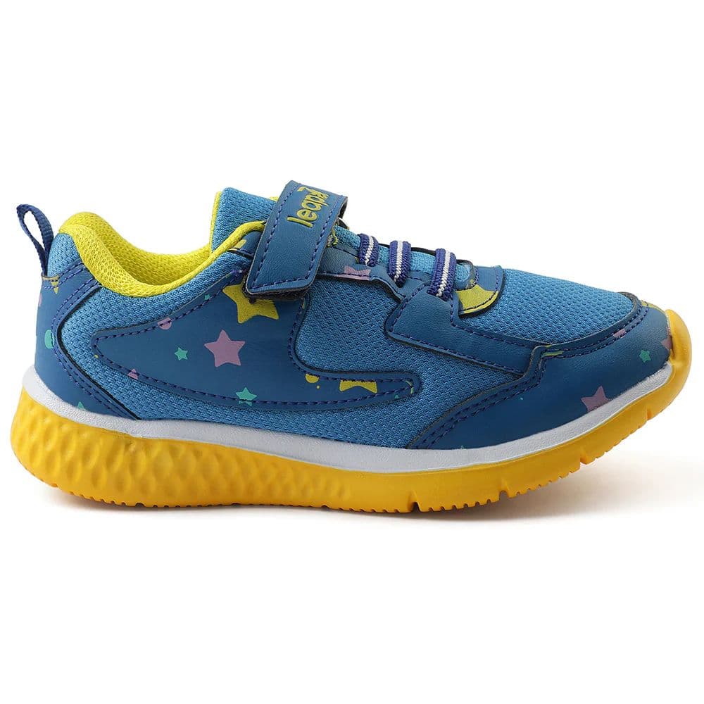 Leap7x Royal Blue Sports Non Lacing Walking Shoes For Kids JAMIE-51V By Liberty — photo 2