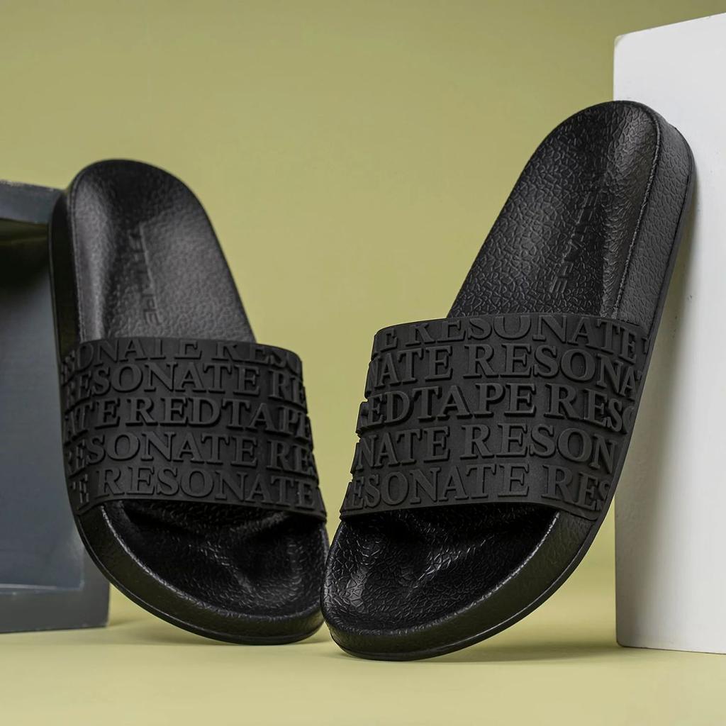Womens Sliders in Black | Casual Pool Sliders — photo 6