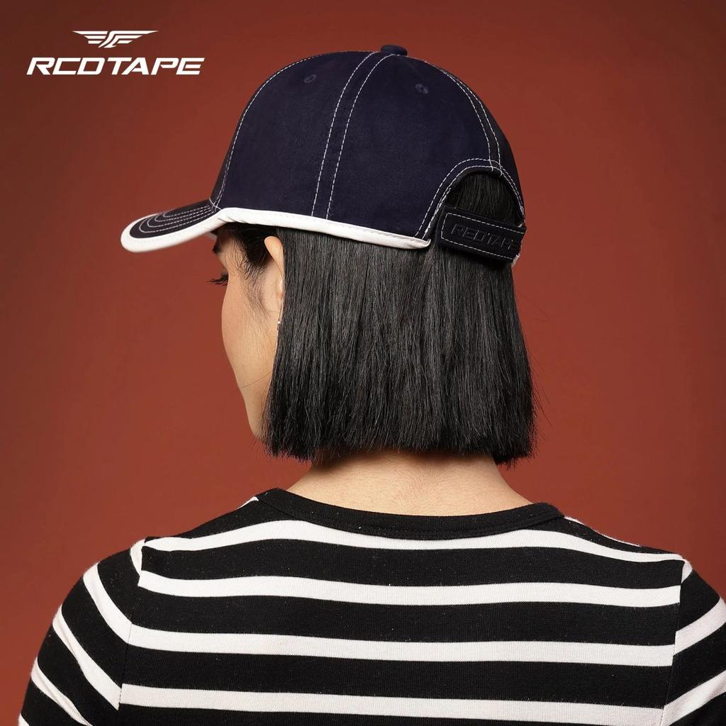 Unisex Navy Blue Solid Cotton Twill Baseball Cap with Adjustable Strap — photo 6