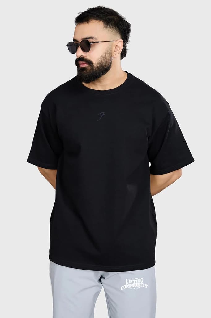 Heavyweight Oversized T-shirt Black — photo 5