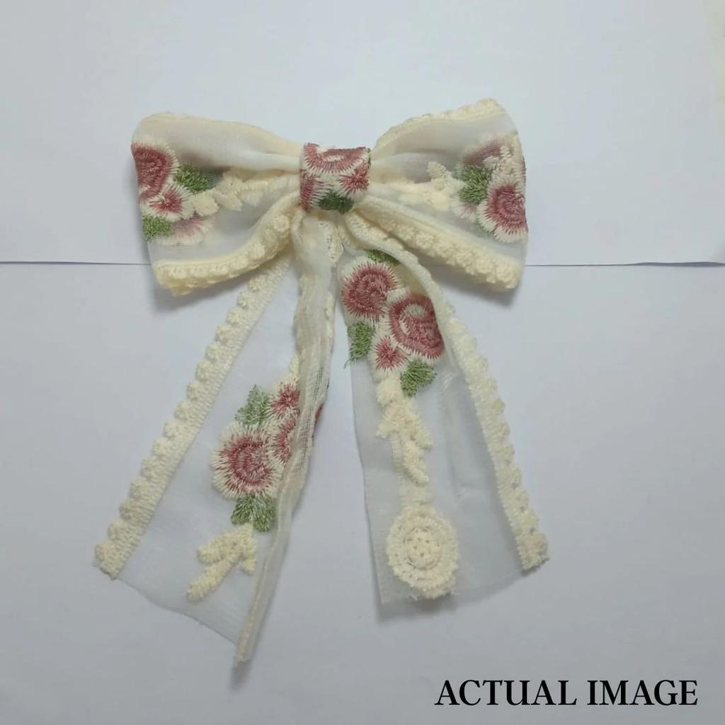 Elegant Lace Bow Hair Clip – Soft, Breathable n Stylish — photo 6