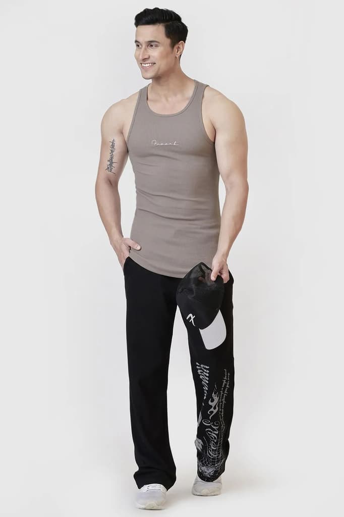 Ribbed Tank Warm Beige — photo 3