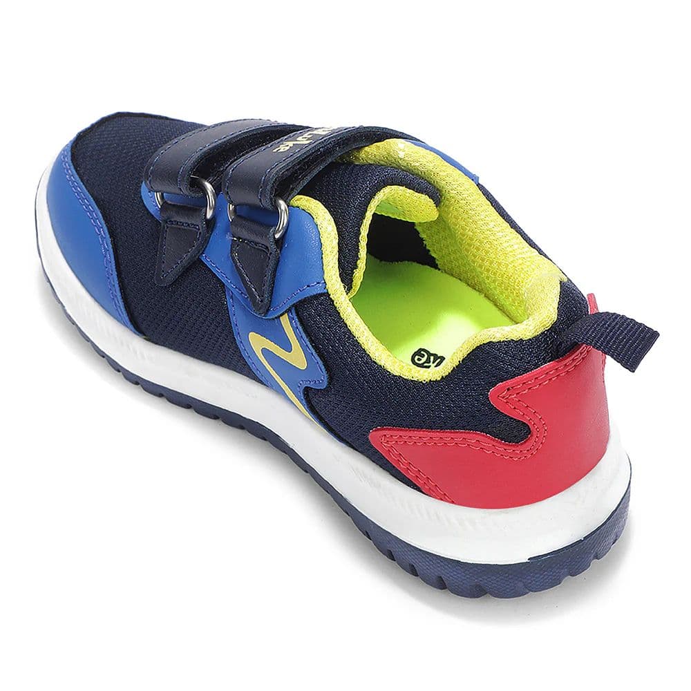 Lucy & Luke Navy Blue Sports Non Lacing Walking Shoes For Kids JAMIE-K2E By Liberty — photo 5