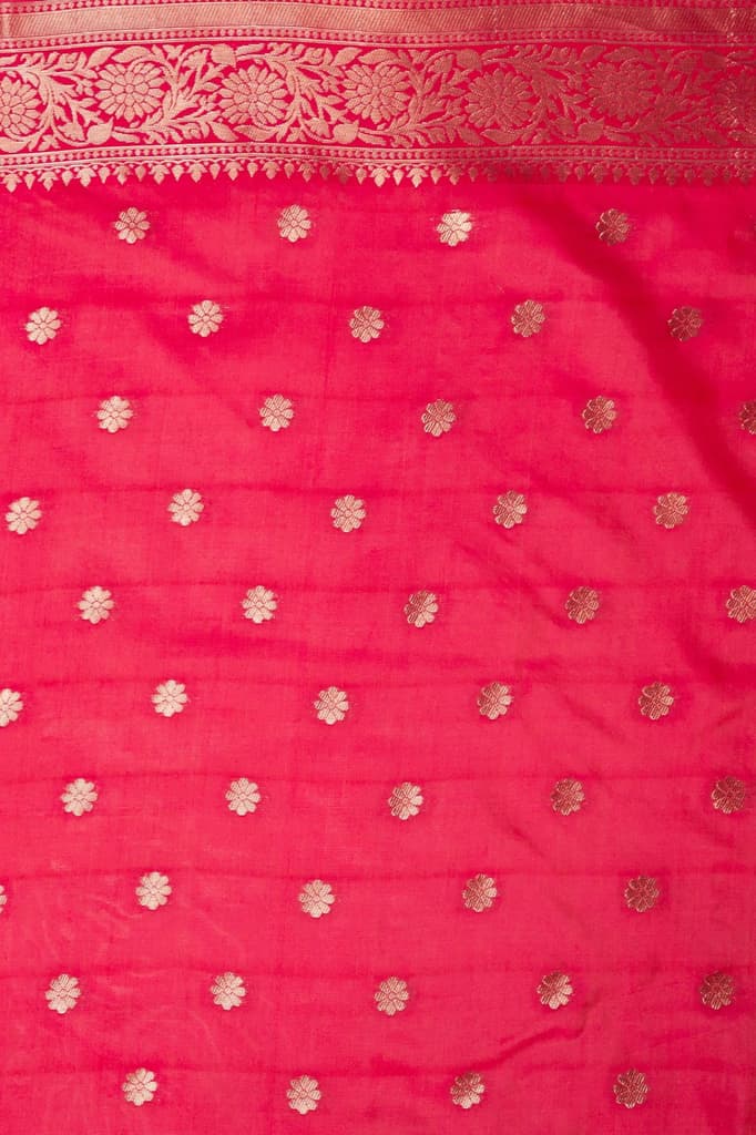Mimosa Women's Woven Design Repated Style Art Silk Saree With Blouse Piece : SA00001583PNKFREE — photo 9