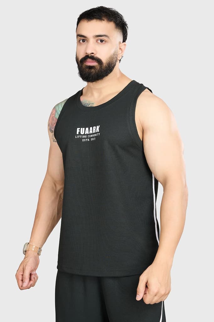 Drip Oversized Tank Olive — S