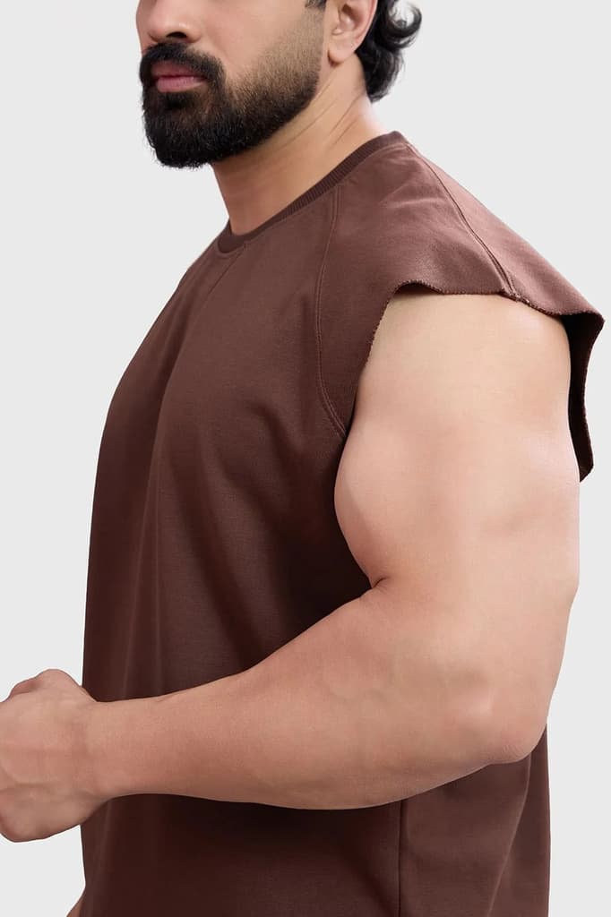 Shell Raw Capsleeves Tank Brown — photo 4