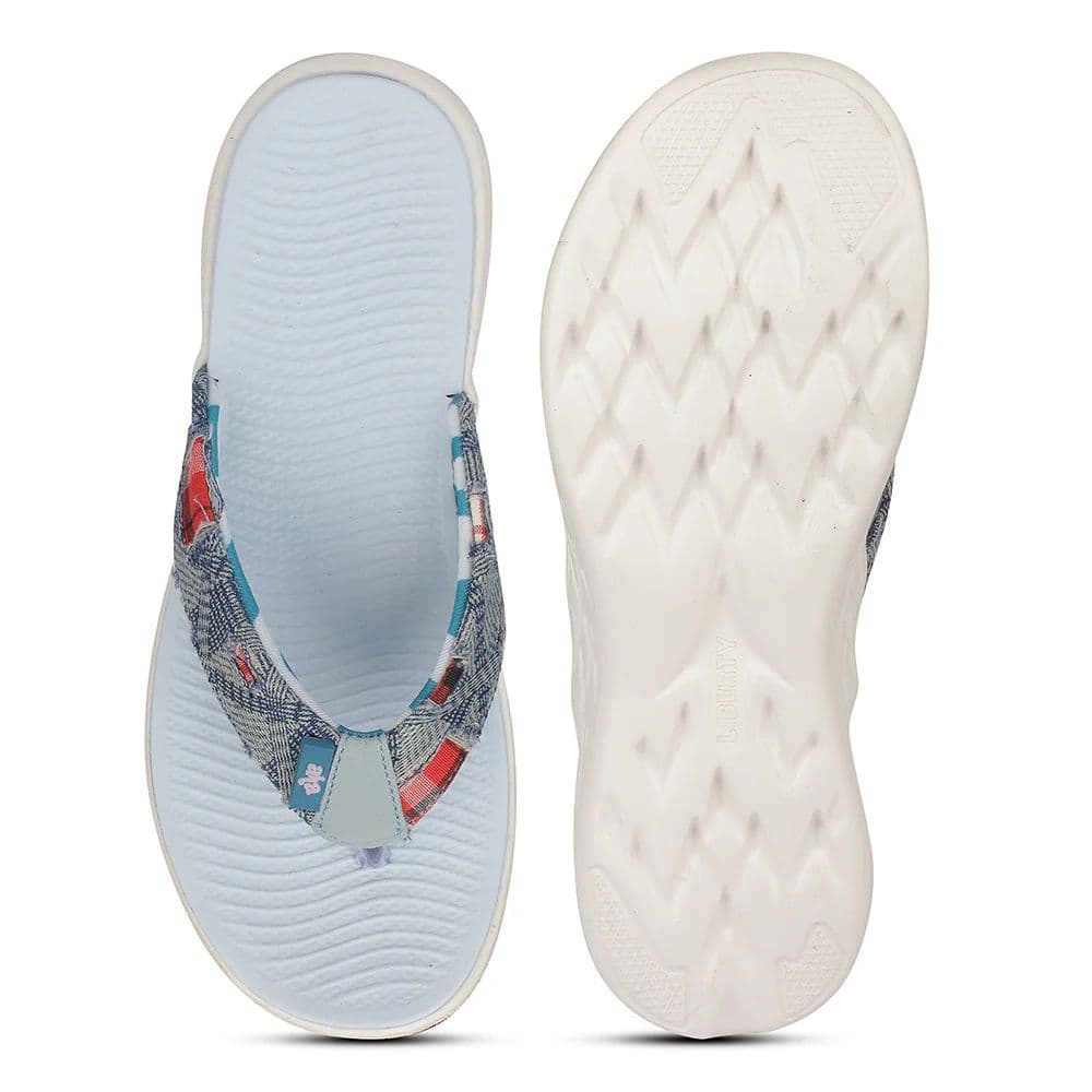 A-HA IMPACT-L37 EVA Royal Blue Casual Slippers for women By Liberty — photo 4