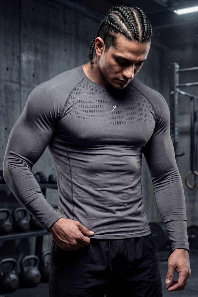 Power Seamless Fullsleeves T-shirt Charcoal — photo 9