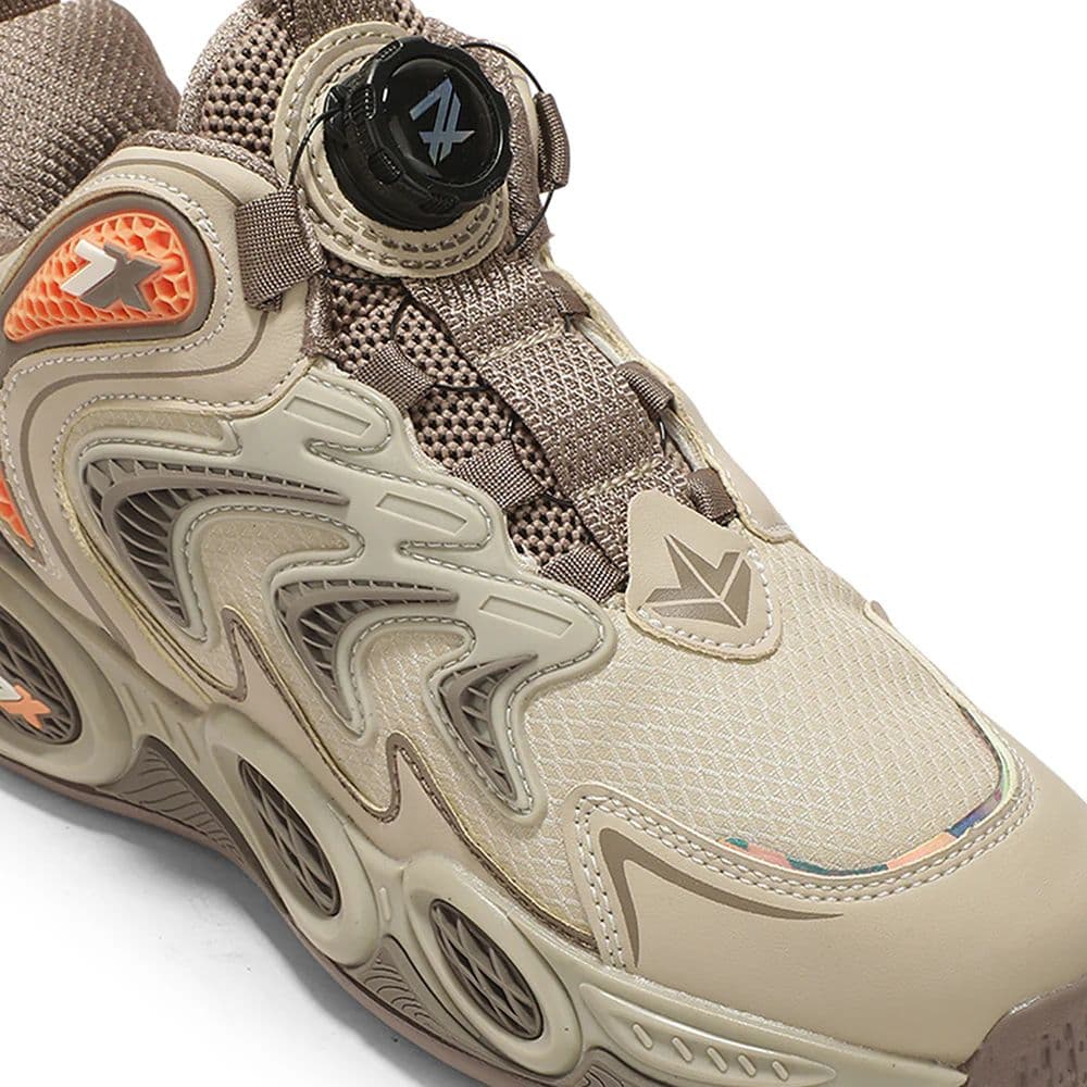 Leap7X ZLP-XK-11 Kids' Beige Walking Shoes - TWIST & GO with Memory Foam & Colorblock Design — photo 6