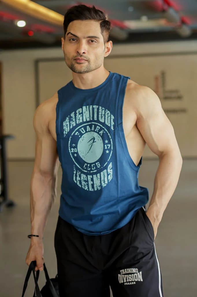 Magnitude Deep Arm Tank Teal — S