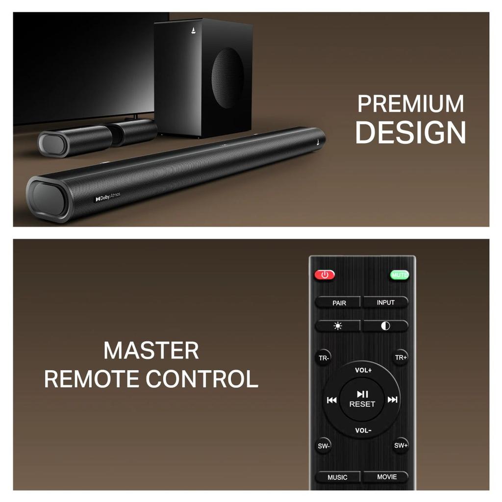 boAt Aavante Prime 5.1 5000DA | 500W 5.1 Channel Soundbar with Dolby Atmos, Bluetooth v5.3 & Master Remote — photo 8