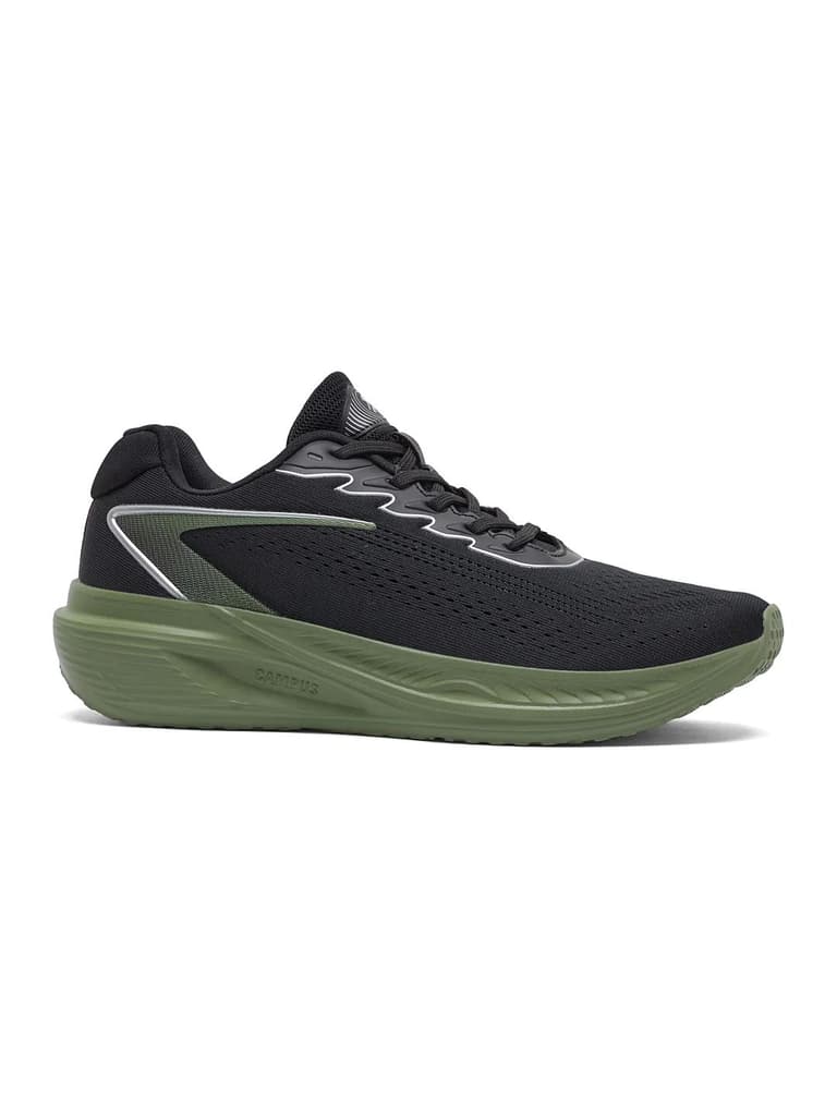 FORCE Black Men's Running Shoes — Black / 6