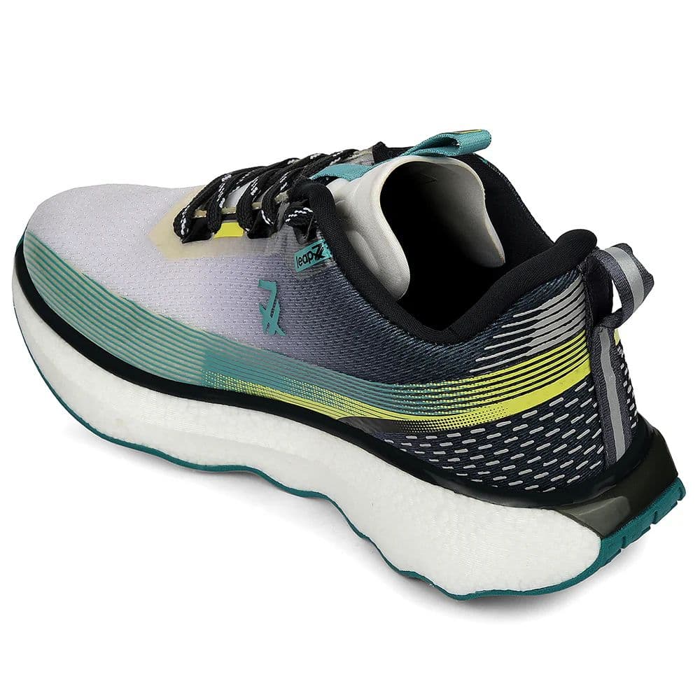 Leap7x Sea Green Sports Lacing Running Shoes For Men GHD-103 By Liberty — photo 5