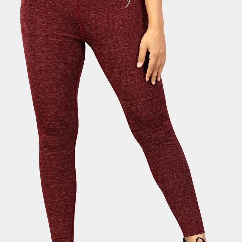 Essential Melange Leggings Maroon