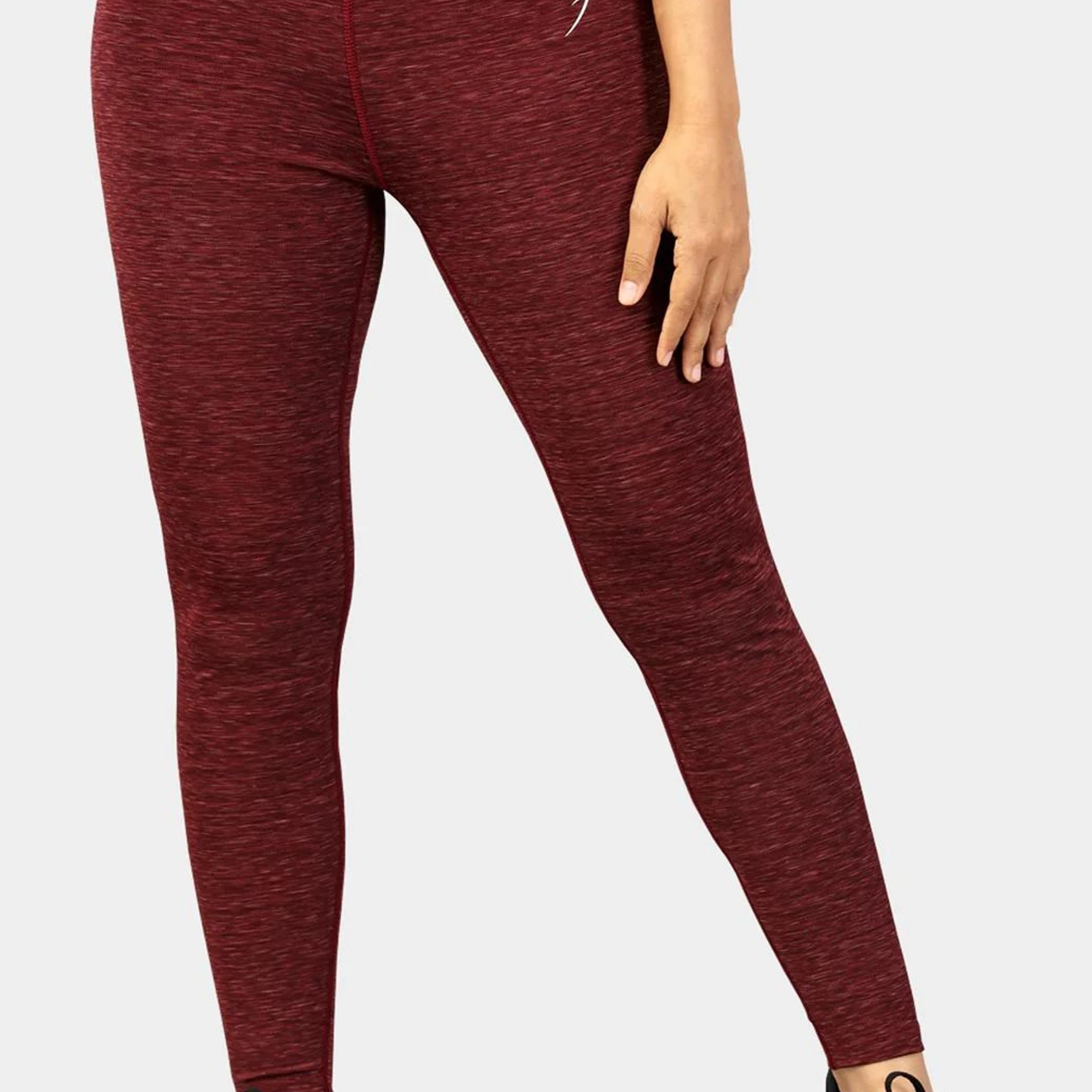 Essential Melange Leggings Maroon