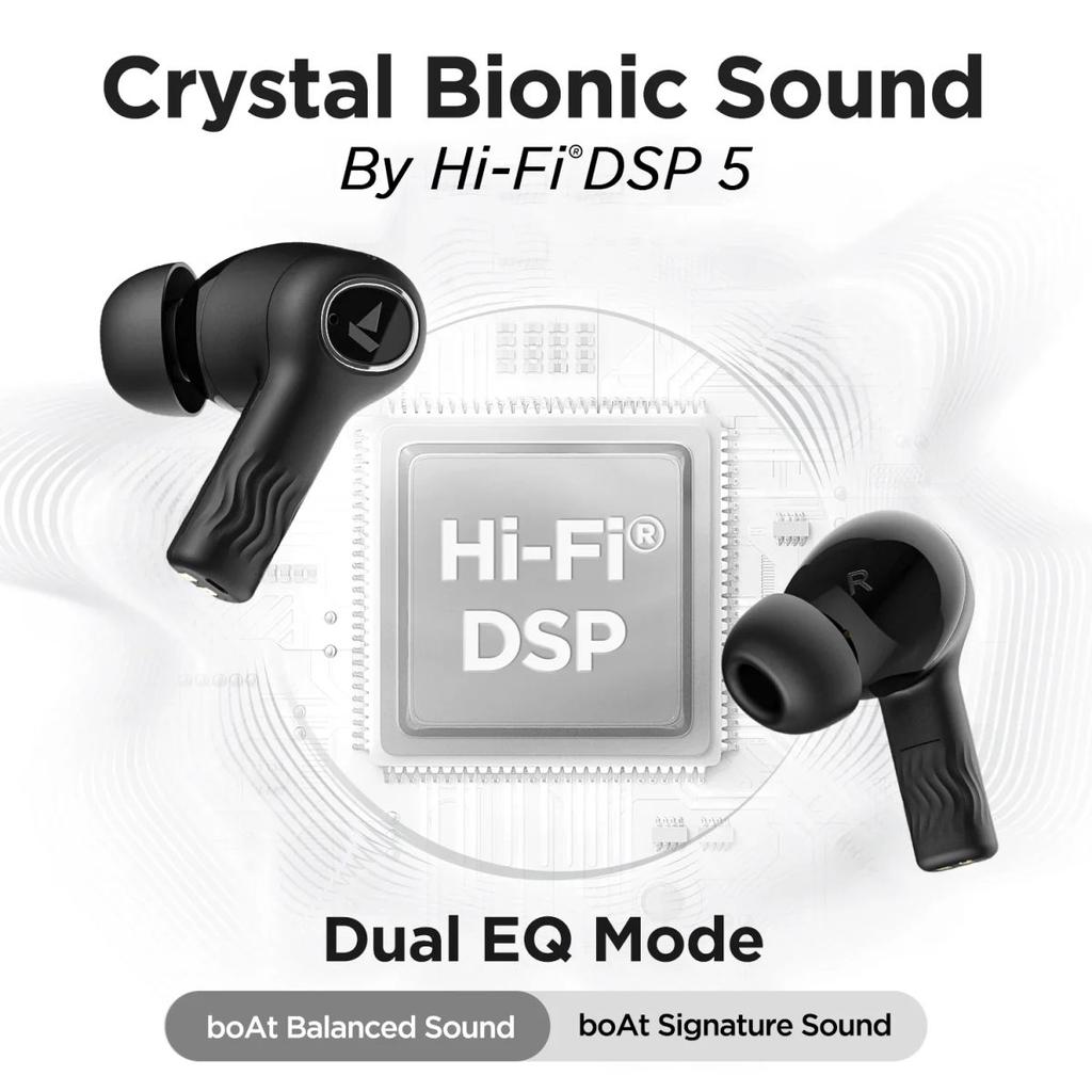 boAt Nirvana Ion | Bluetooth Wireless Earbuds with Crystal Bionic Sound powered by HiFi®️ DSP, 120 Hours Playback, Dual EQ Modes, Quad Mics with ENx™ Technology — photo 5