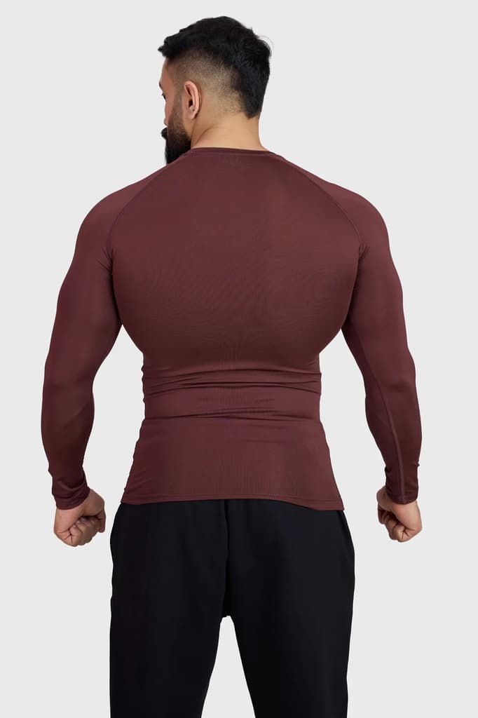 Compression Fullsleeves T-shirt Brown — photo 7