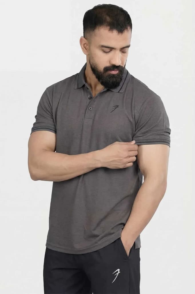 Mark Polo T-shirt Dark Grey — photo 3