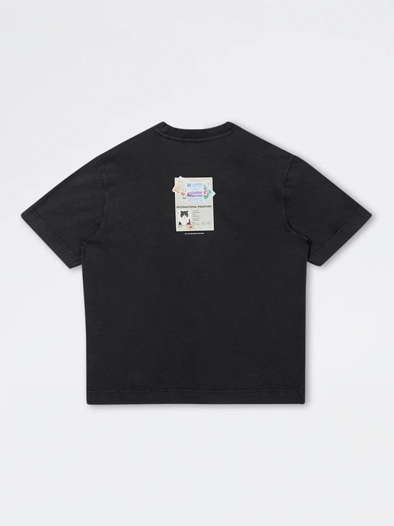 Nuon Charcoal Printed Relaxed-Fit Cotton T-Shirt — photo 2