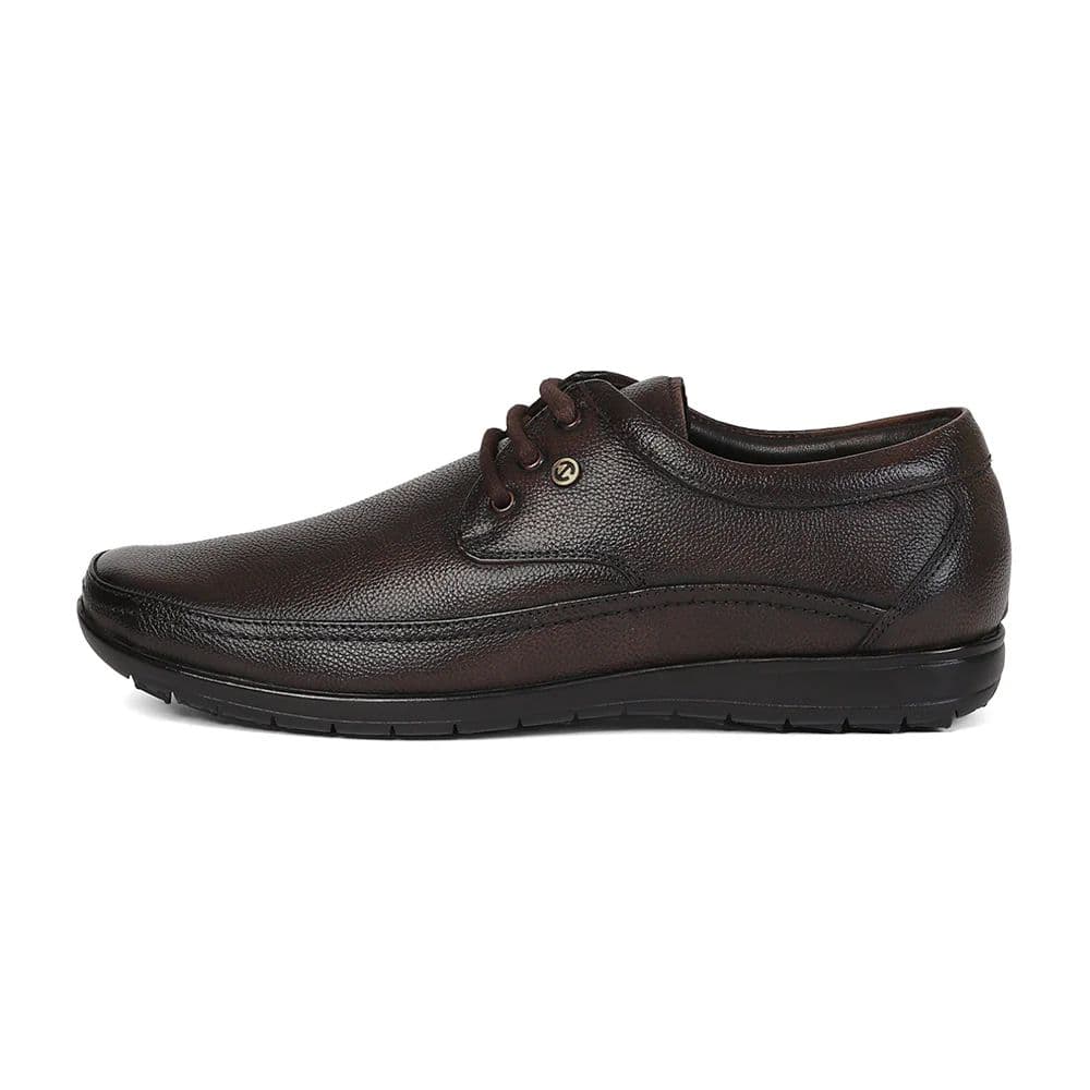 Healers HA1-12 Brown Formal Lacing Derby Shoes for Men by Liberty — photo 5