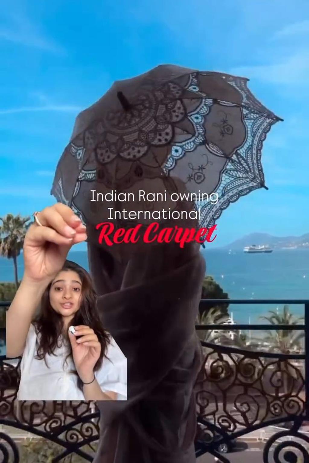 Title: Indian Rani Owning the International Red Carpet ✨