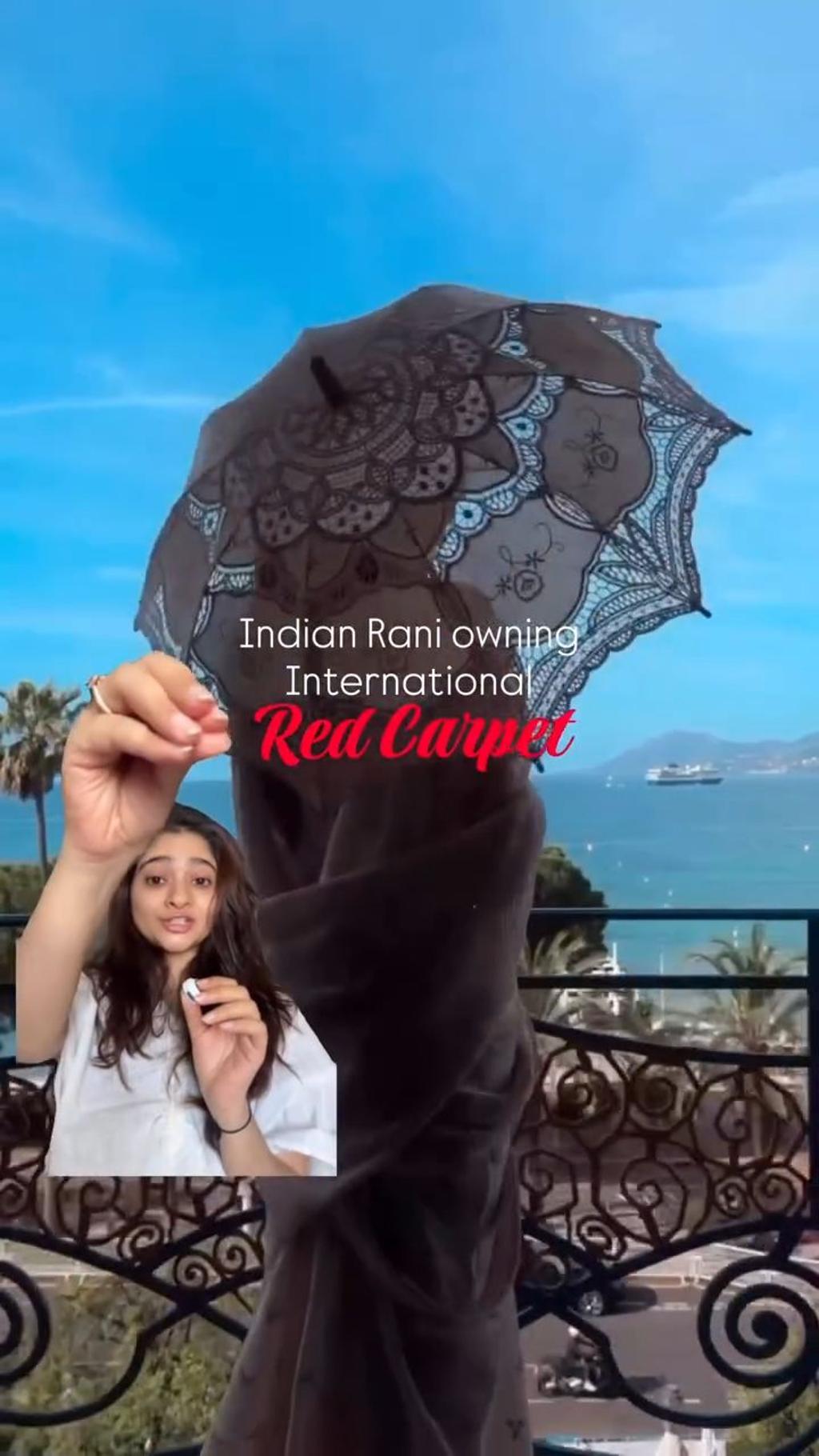Title: Indian Rani Owning the International Red Carpet ✨
