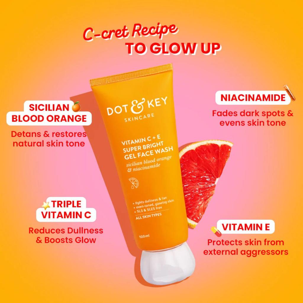 Vitamin C + E Gel Face Wash for Glowing Skin — photo 3