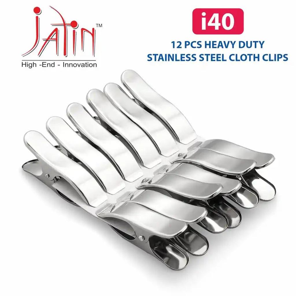 Jatin Steel Cloth Clips | I-40 SS