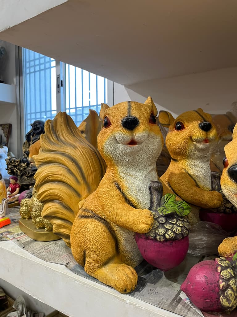Yellow and Brown Stuffed Squirrel | Stuffed Animal | Plush | Yellow and Brown