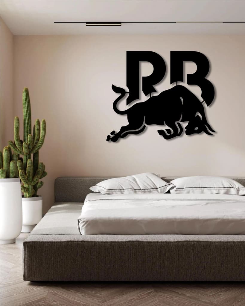 RACING BULL F1 TEAM LOGO METAL WALL ART — photo 3