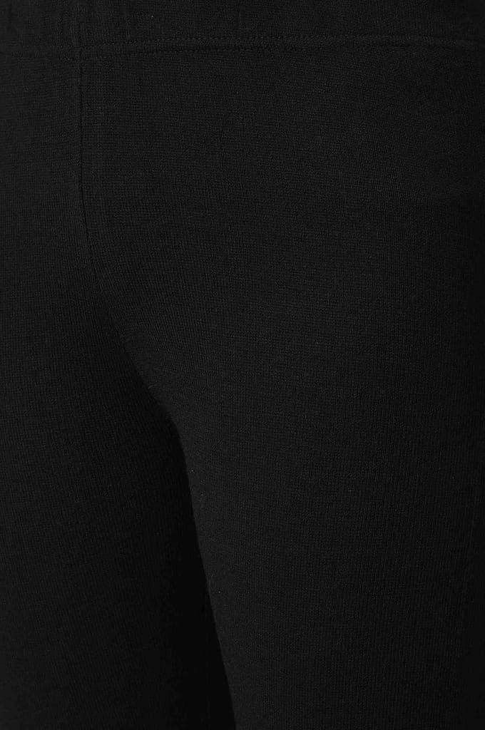 Black Solid Skinny Tights With Elasticated Waistband — photo 7