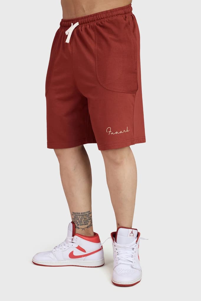 Weekend Oversized Shorts Rust — S