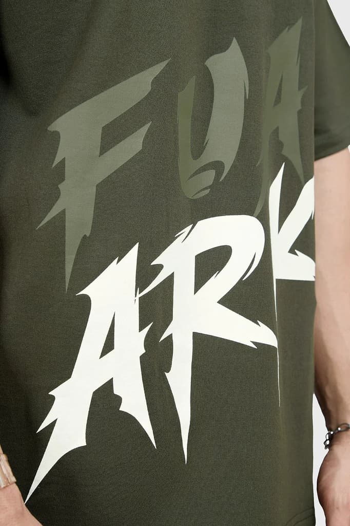 Edge Oversized T-shirt Olive — photo 3