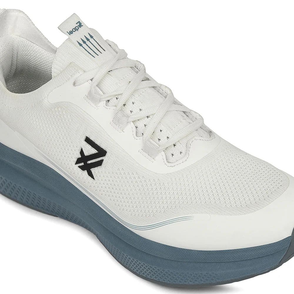 Leap7x White Sports Lacing Running Shoes For Men AUSTRIA-1 By Liberty — photo 4