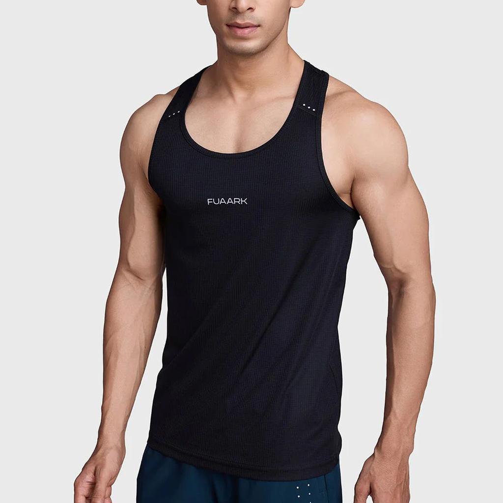 Checks Running Tank Black