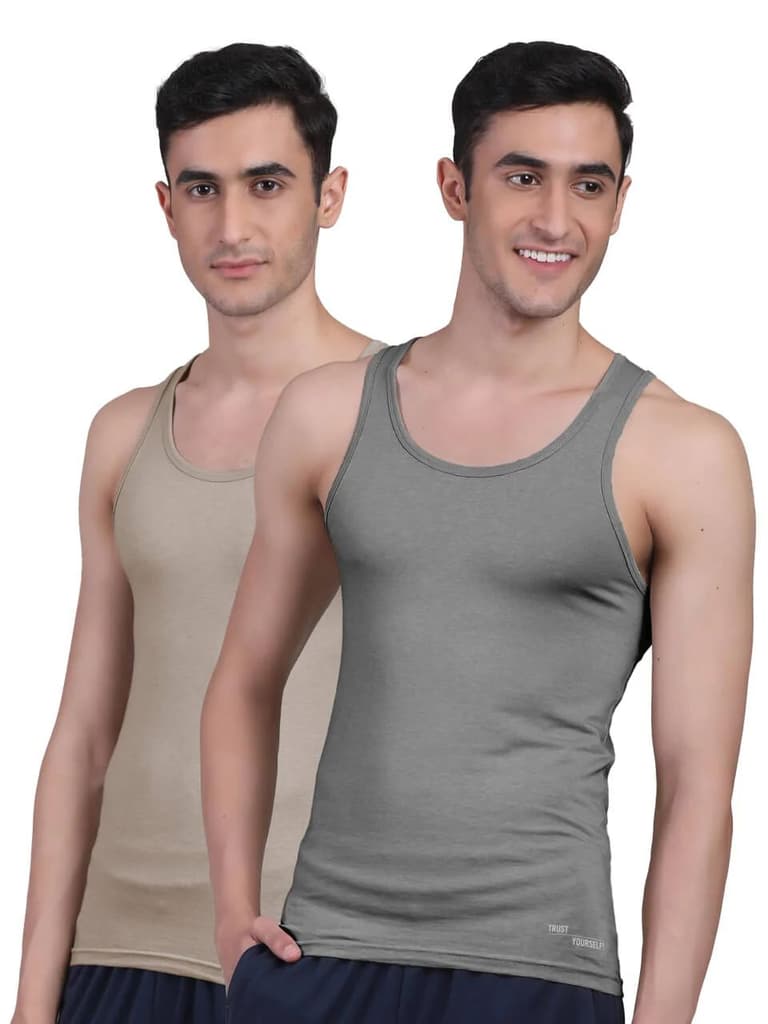 Twin Skin Organic Bamboo Vest - Comfort Fit (Pack of 2) — photo 7