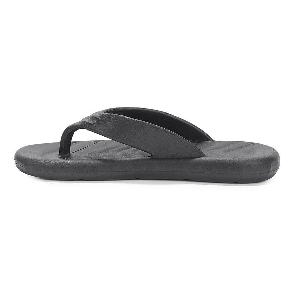 A-HA Black Casual Slip on Slippers for Men LSC-1E By Liberty — photo 5