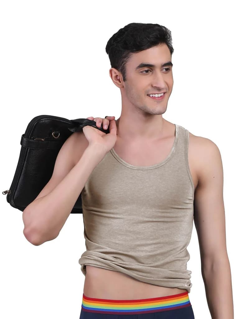 Twin Skin Organic Bamboo Vest - Comfort Fit (Pack of 2) — photo 10