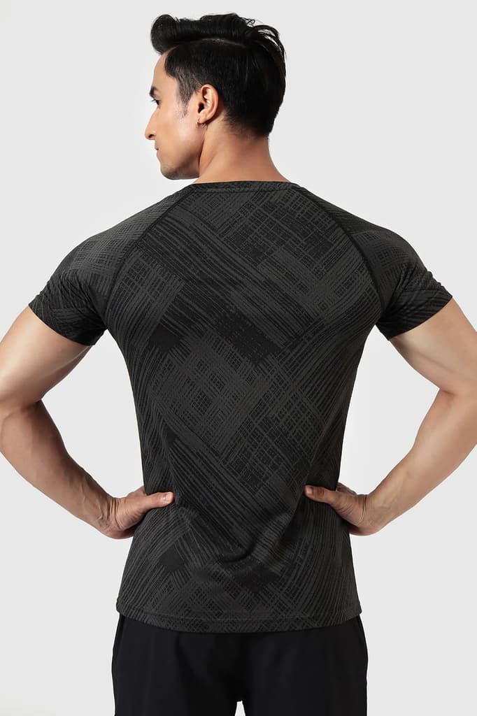 Ozone Jacquard T-shirt Black — photo 7