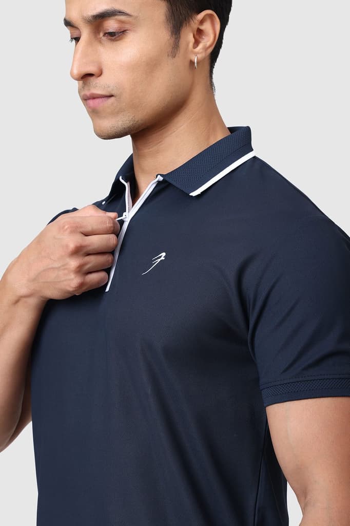Stride Polo T-shirt Navy — photo 4