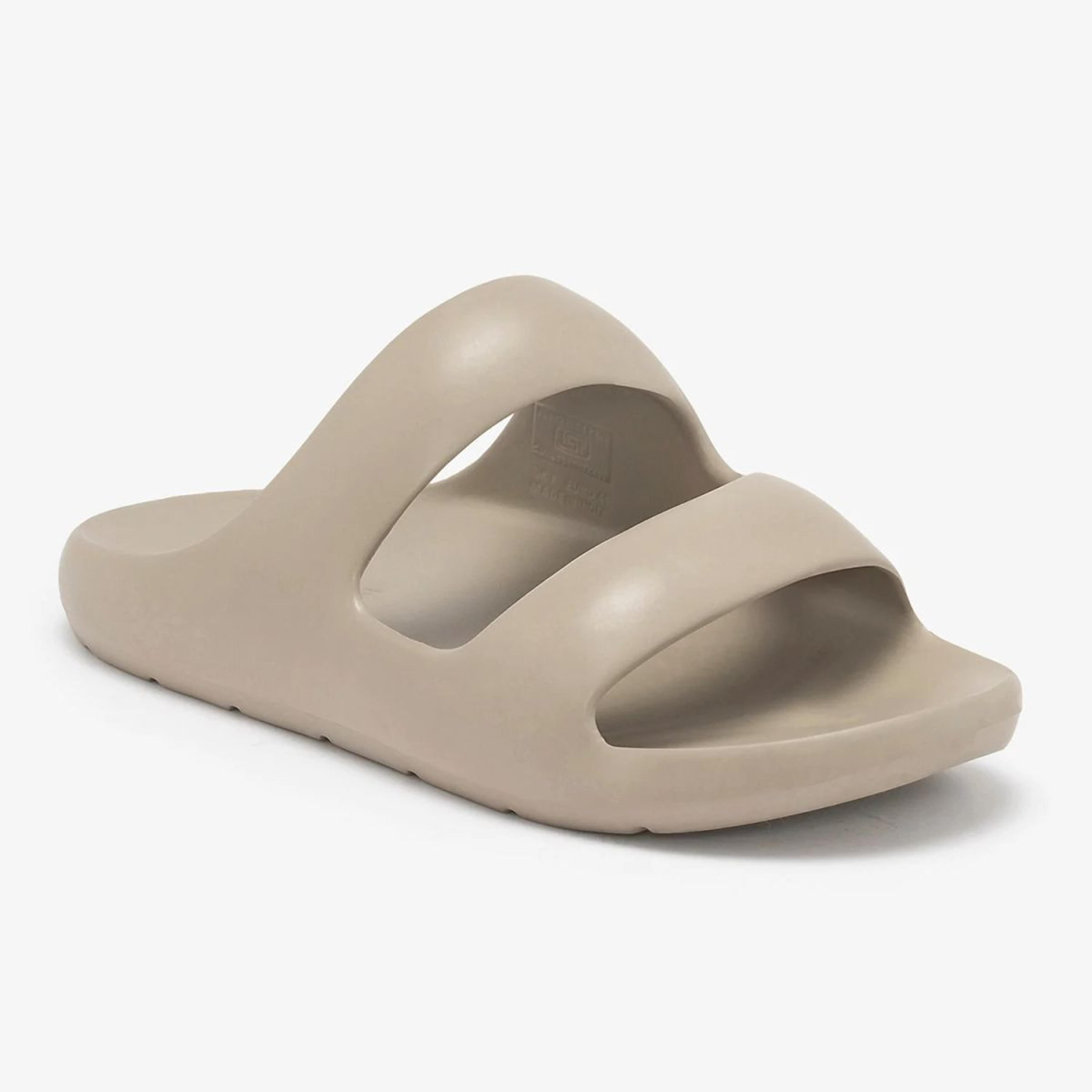 Mens Sliders in Beige | Casual Pool Sliders