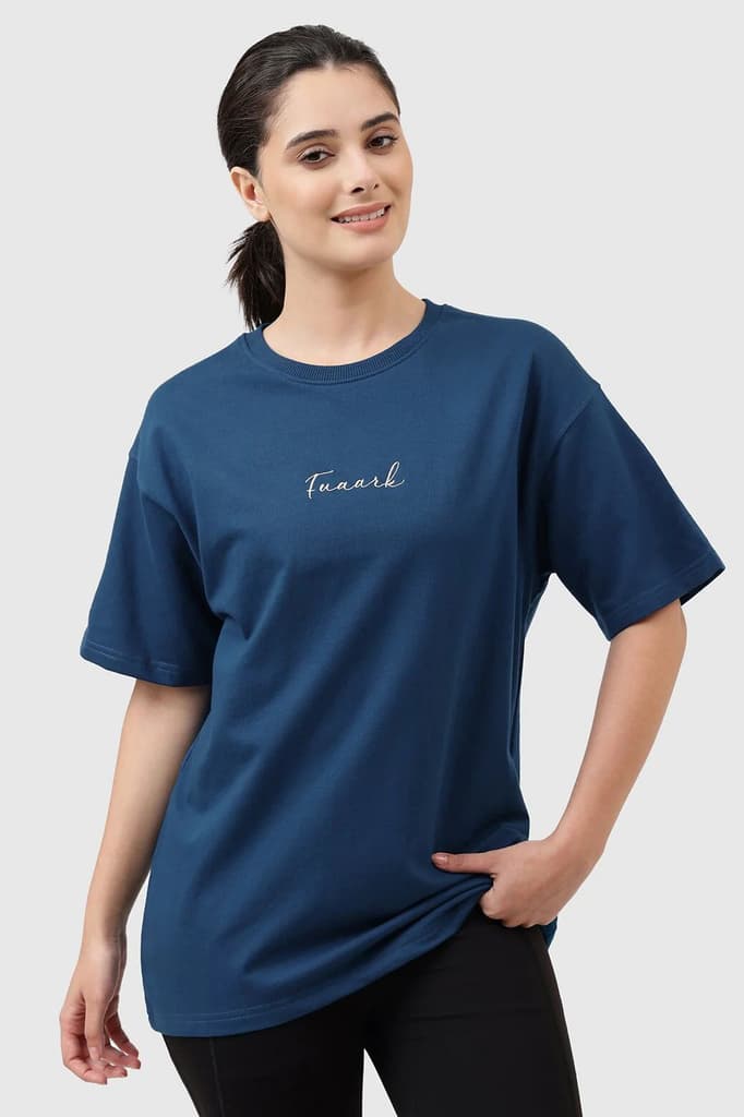 Bold Oversized T-shirt Teal — photo 5