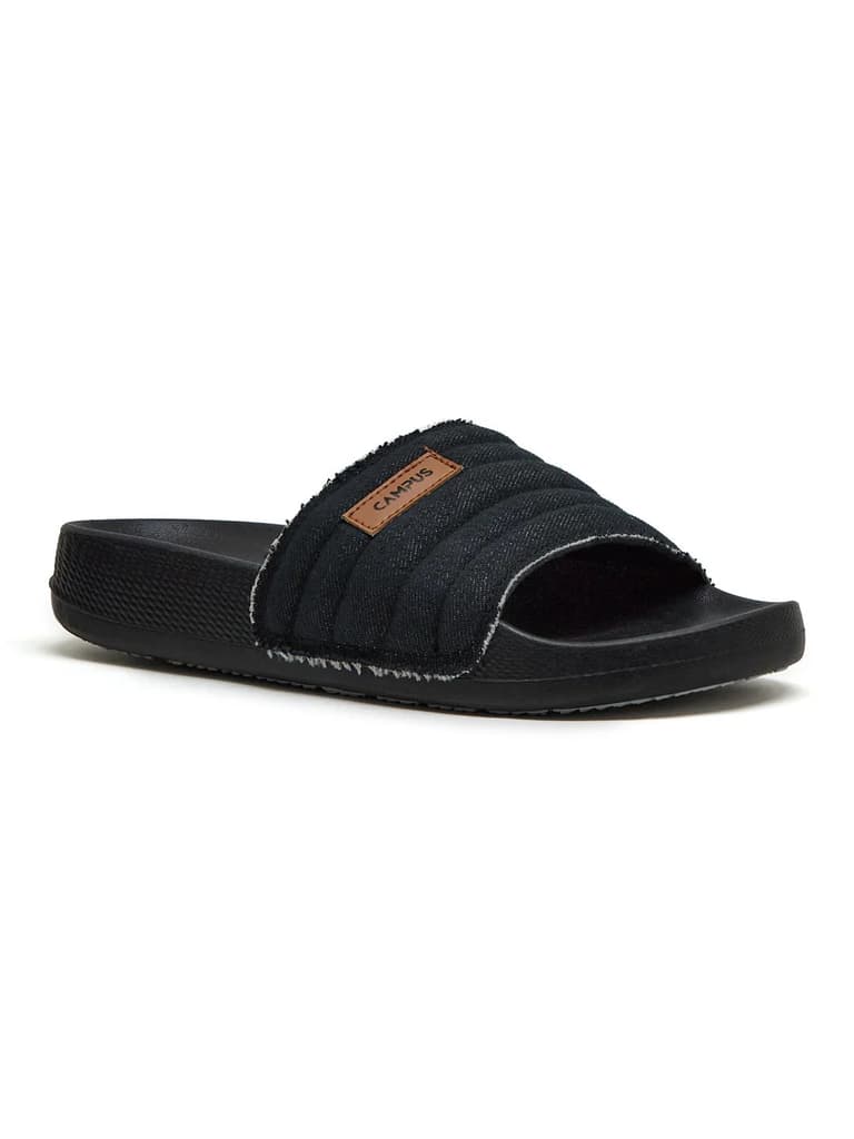 SL-473 Black Men's Slides — Black / 6