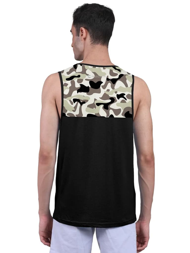 Active Vest Front Yoke Camouflage Regular Organic Bamboo Vest - Active Fit (Pack of 3) — photo 5