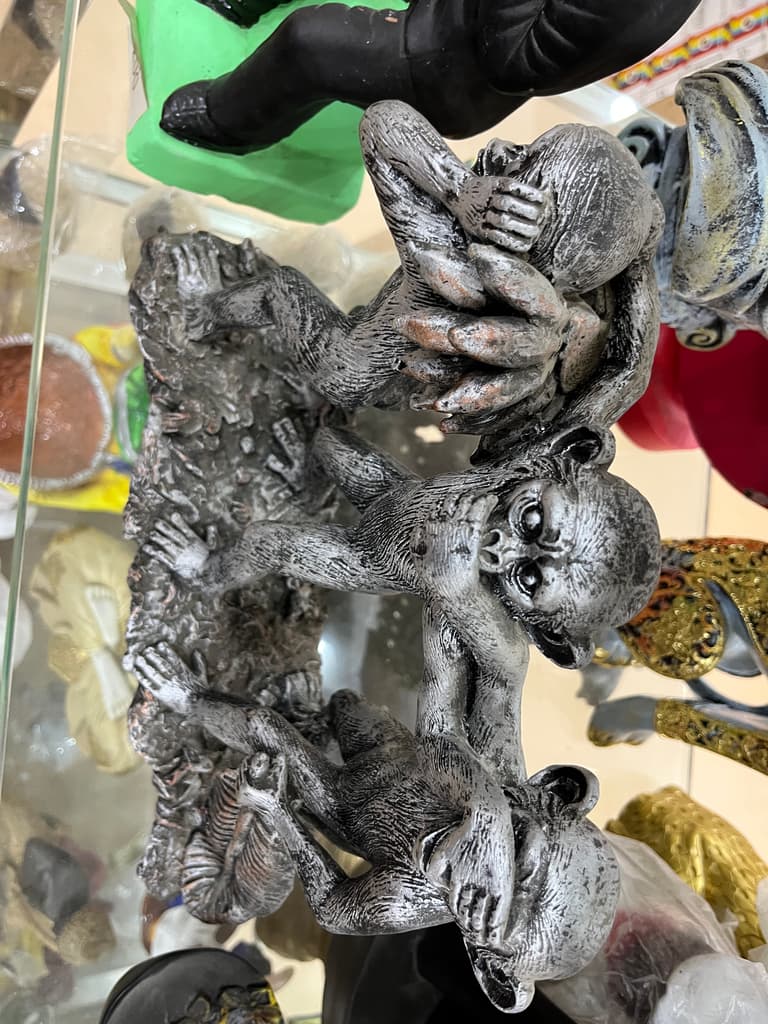 Monkey Statue | Sculpture | Bronze | Brown
