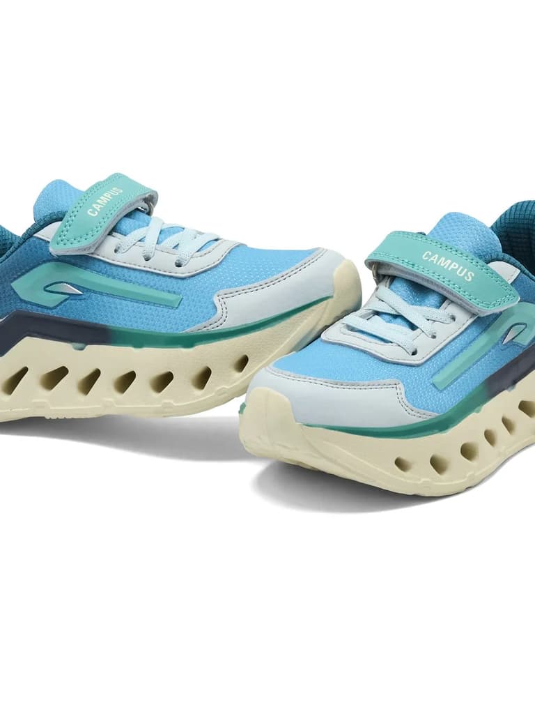MUFFLE K Blue Kids Running Shoes — photo 7