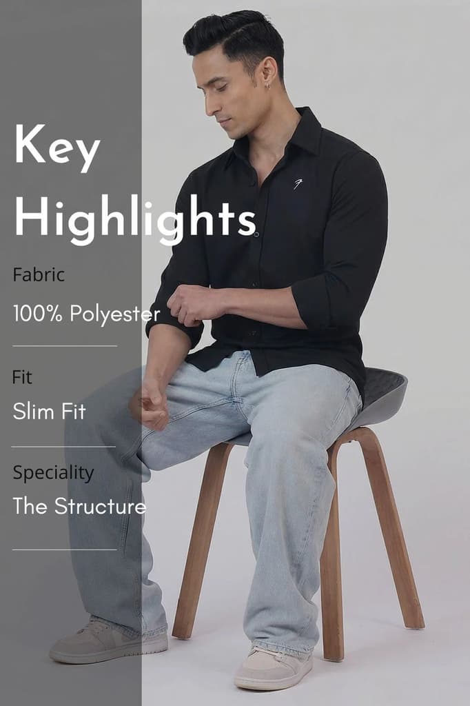 Foundation Fullsleeves Shirt Black — photo 8