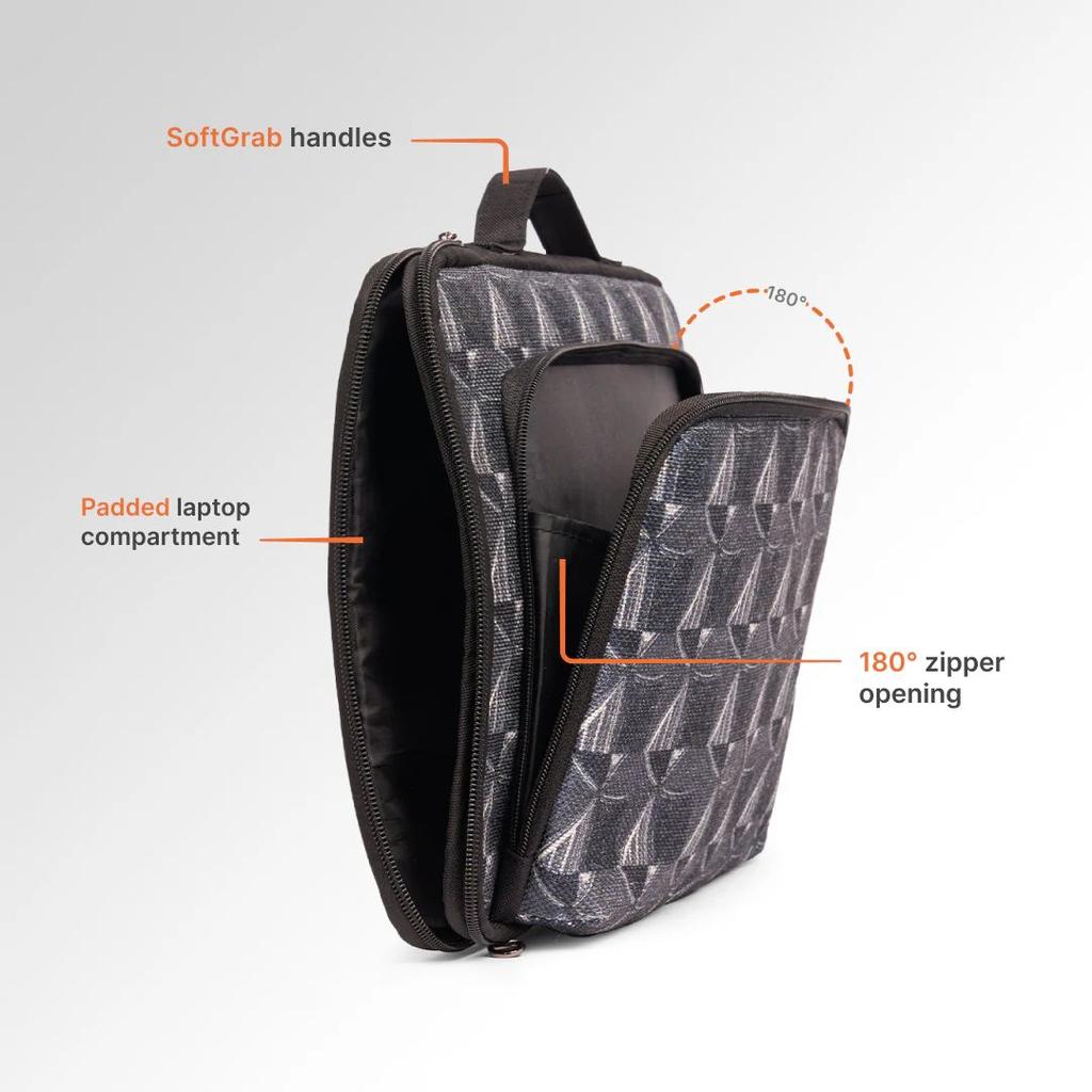 Kochi Carbon Urban Laptop Sleeve - 14inch (Black) — photo 6