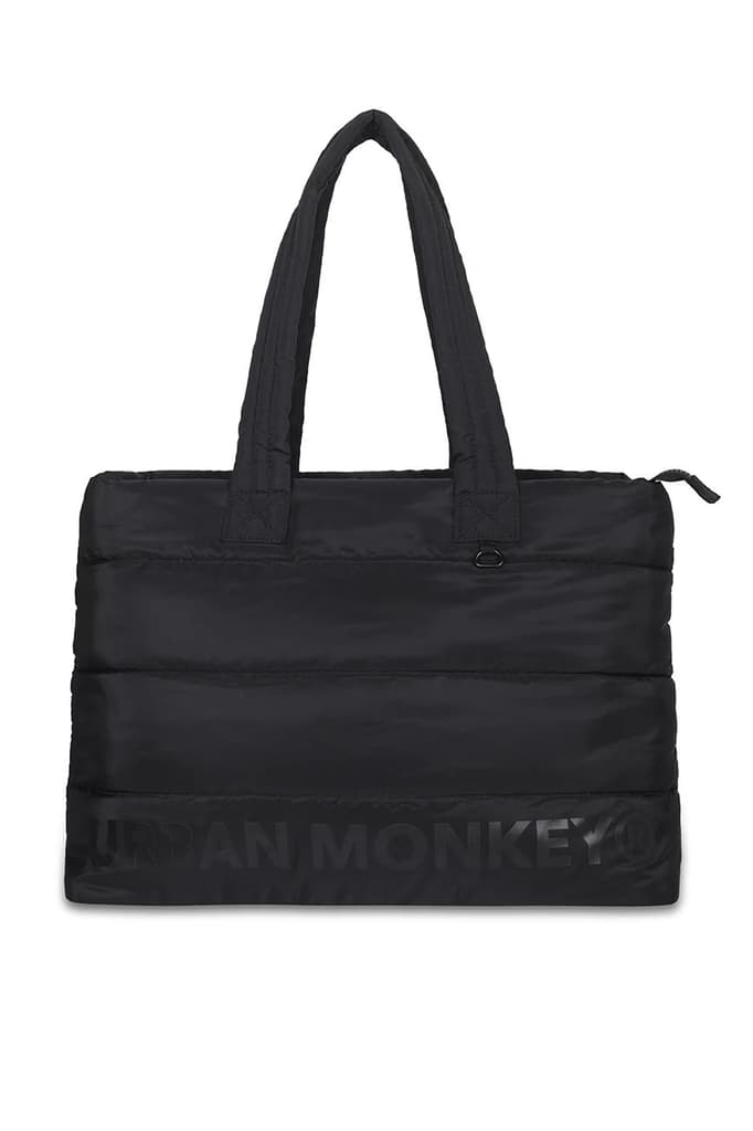 Puffer Shoulder Bag // Black On Black